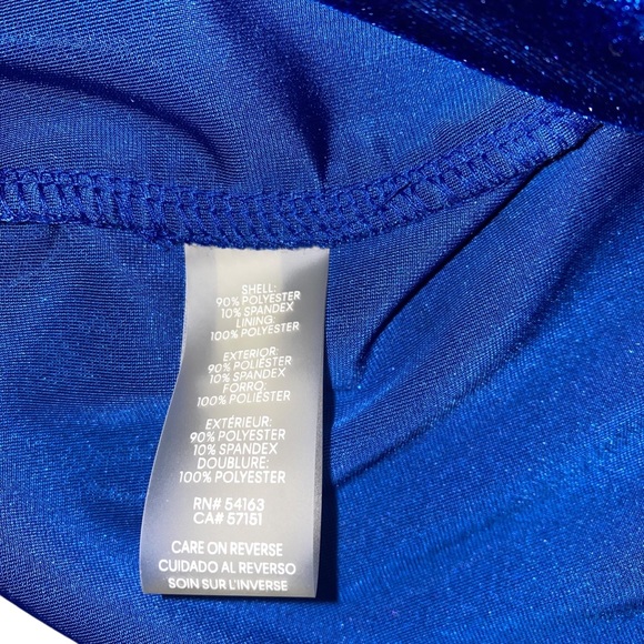 Elegant Blue Velvet Dress - Picture 3 of 3